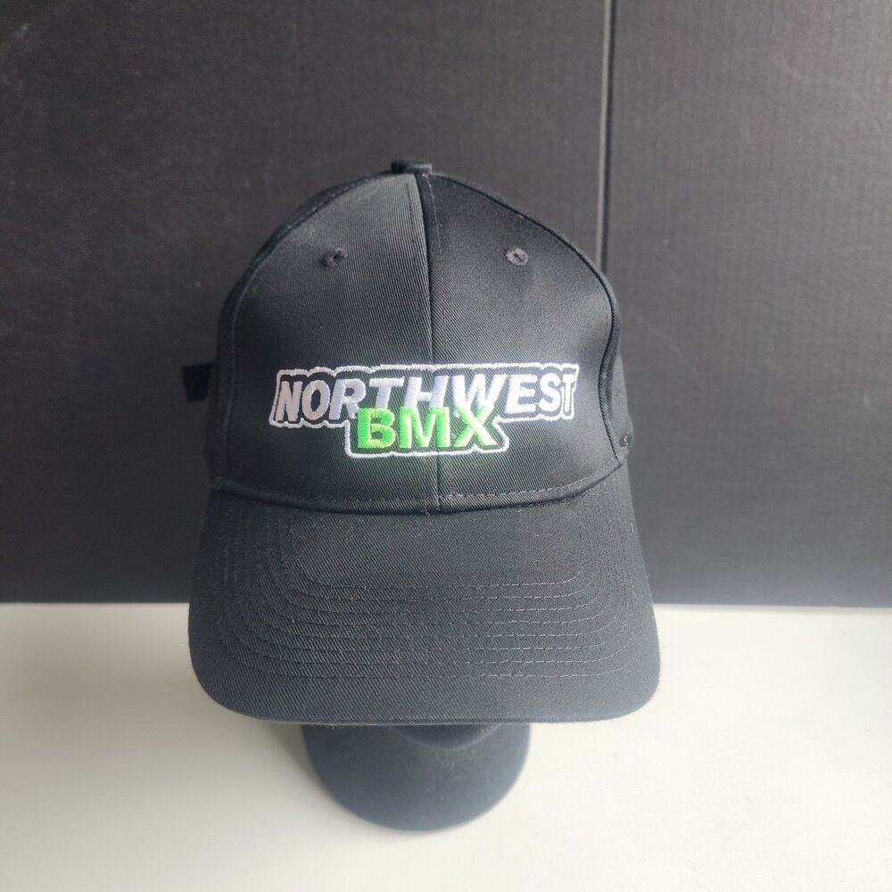 Northwest BMX Snapback Hat Cap Black Green Embroidered Logo